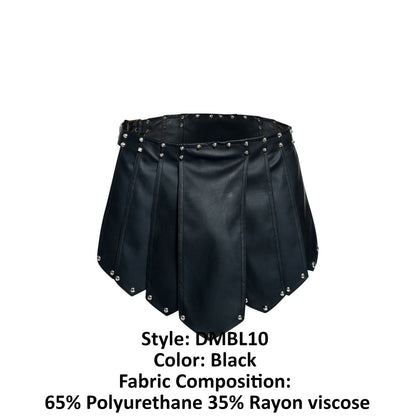 MaleBasics Men's Underwear DMBL10 DNGEON Roman Skirt Color Black