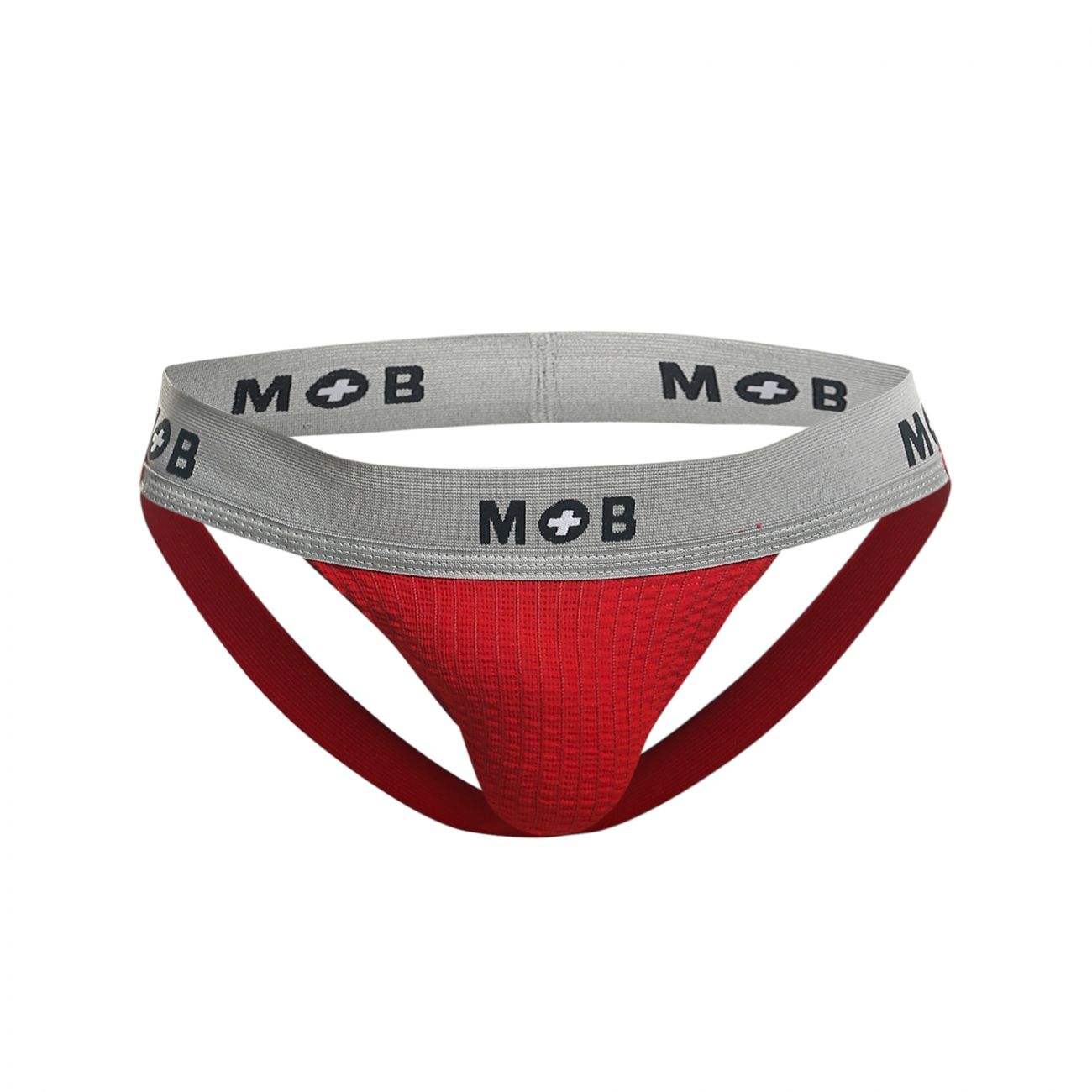MaleBasics Men's Underwear MBL107 MOB Classic Fetish Jock 3 Inches Jockstrap Color Red