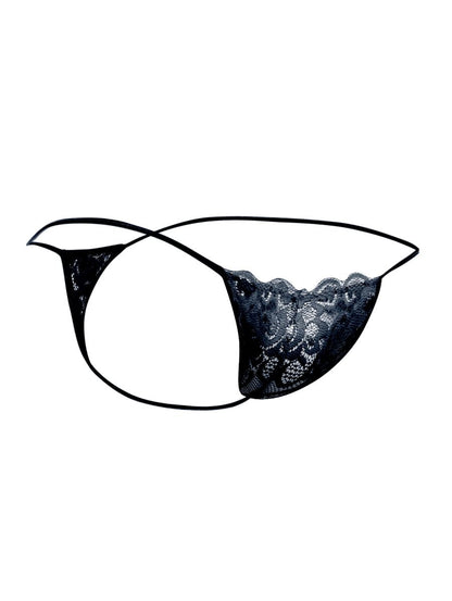 MaleBasics Men's Underwear MBL27 Lace Thongs Color Black