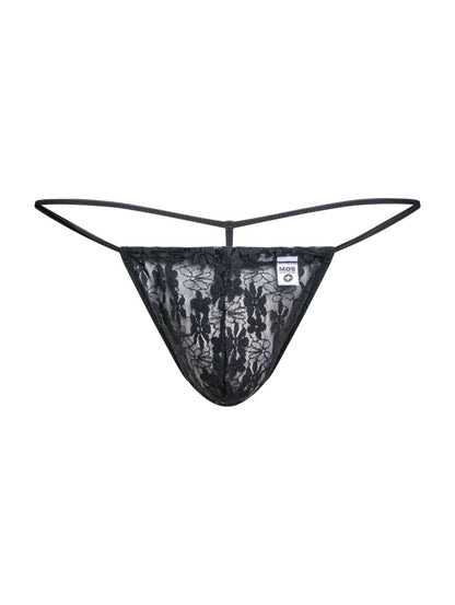 MaleBasics Men's Underwear MBL59 Lace G-String Color Black Lace