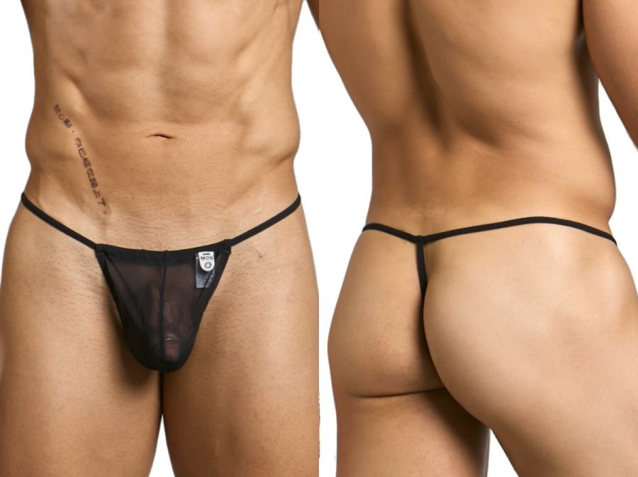 MaleBasics Men's Underwear MBL59 Mesh G-String Color Black Mesh