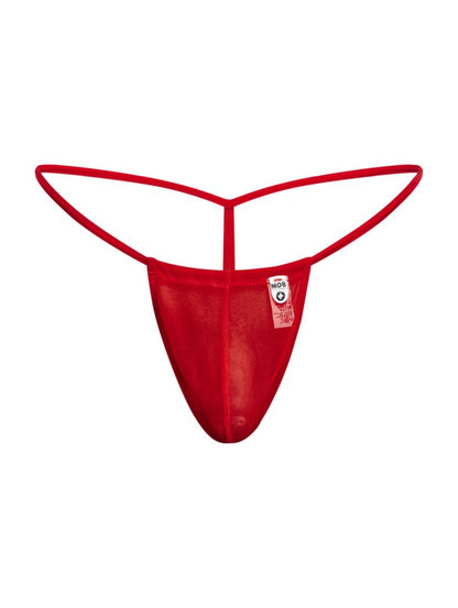 MaleBasics Men's Underwear MBL59 Mesh G-String Color Red Mesh
