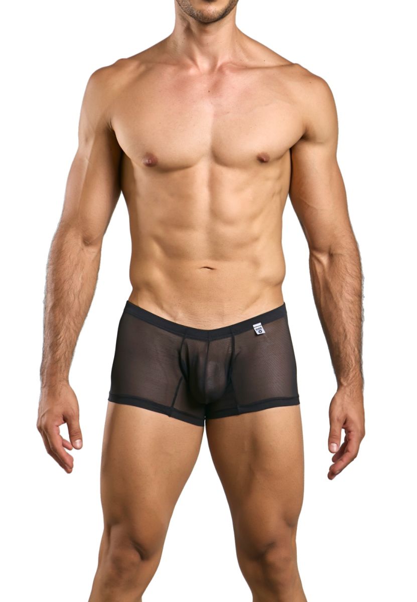 MaleBasics Men's Underwear MBL78 Lace Trunks Color Black Mesh
