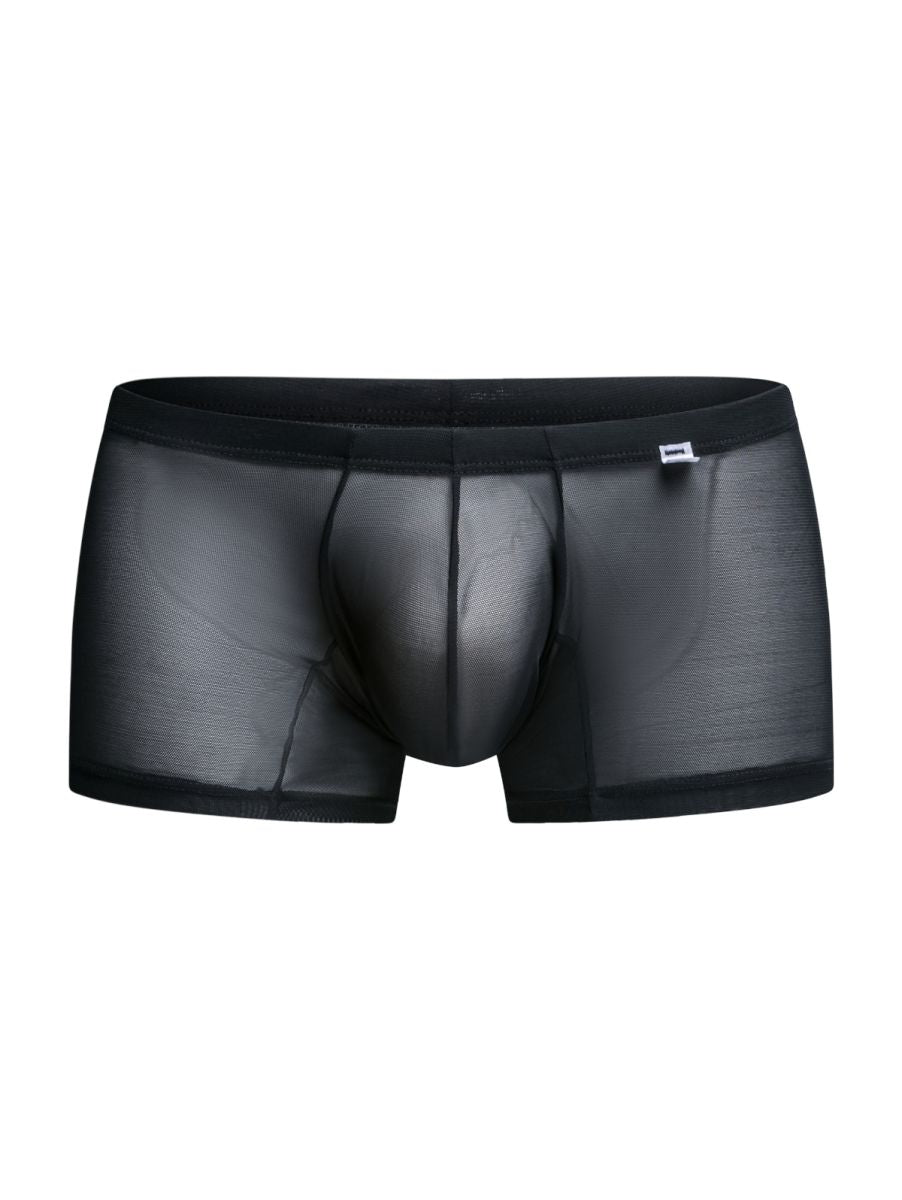 MaleBasics Men's Underwear MBL78 Lace Trunks Color Black Mesh