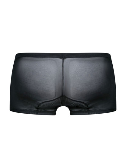 MaleBasics Men's Underwear MBL78 Lace Trunks Color Black Mesh