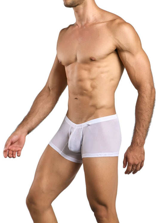 MaleBasics Men's Underwear MBL78 Lace Trunks Color White Mesh
