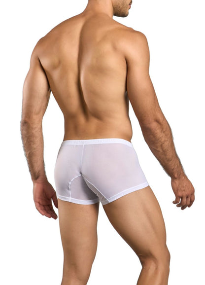 MaleBasics Men's Underwear MBL78 Lace Trunks Color White Mesh