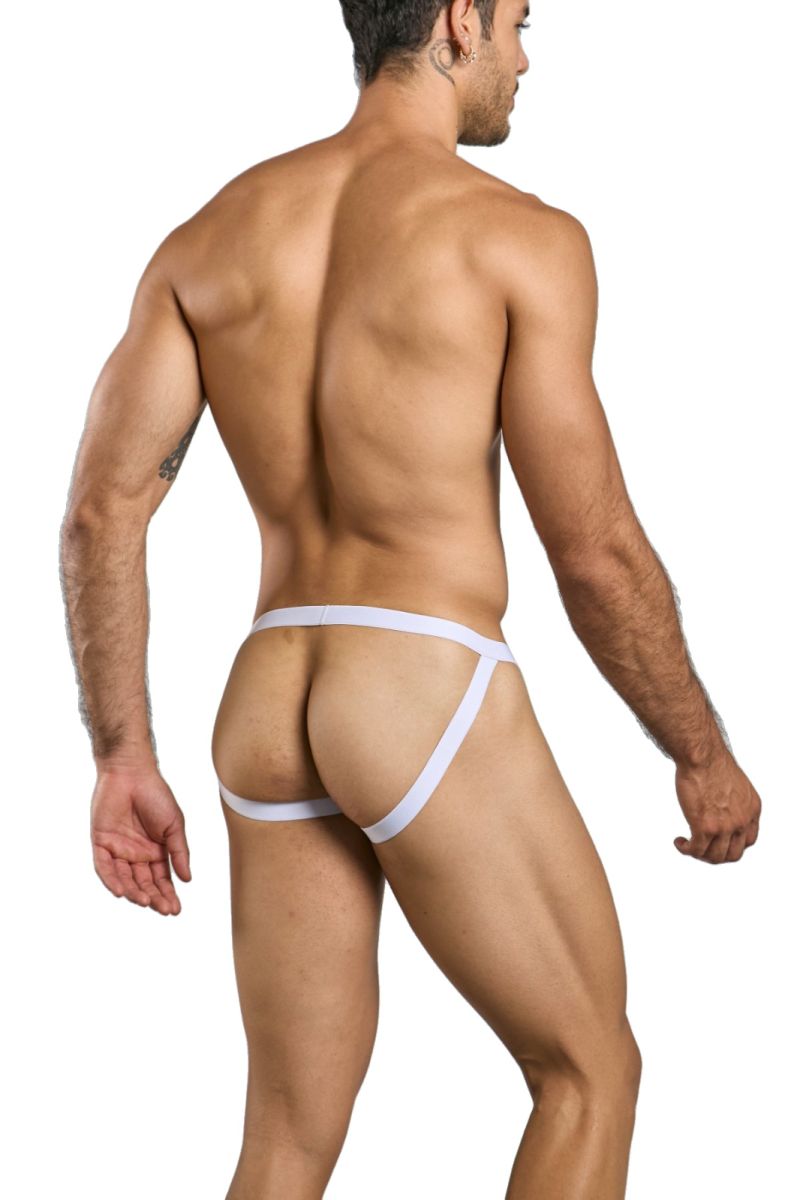 MaleBasics Men's Underwear MBL82 Sexy Jockstrap Color White Lace