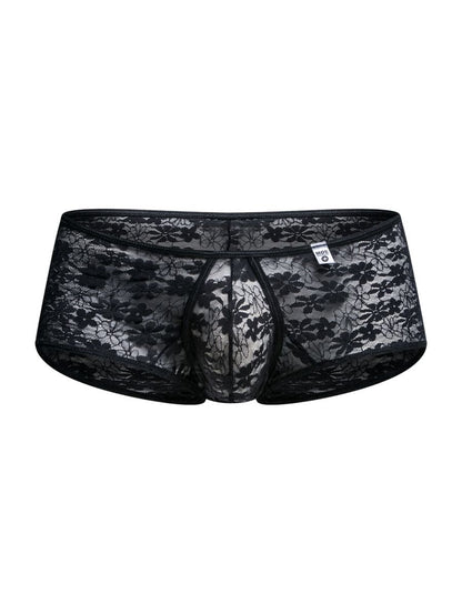 MaleBasics Men's Underwear MBL83 Loop Cheeky Trunks Color Black Lace