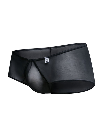 MaleBasics Men's Underwear MBL83 Loop Cheeky Trunks Color Black Mesh