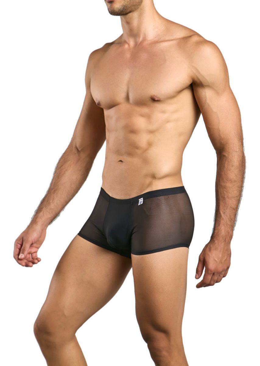 MaleBasics Men's Underwear MBL84 Classic Pouch Trunks Color Black Mesh