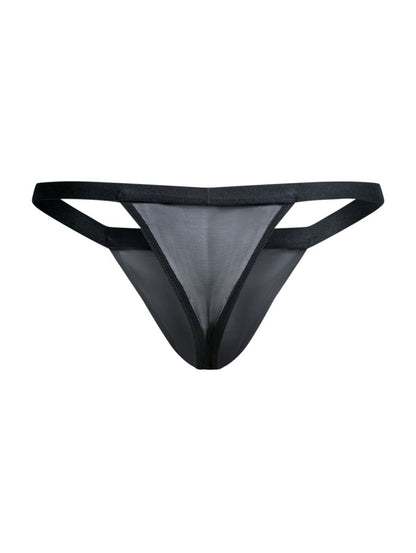 MaleBasics Men's Underwear MBL85 Y Sexy Thongs Color Black Mesh