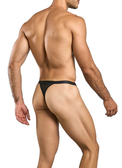 MaleBasics Men's Underwear MBL85 Y Sexy Thongs Color Black Mesh