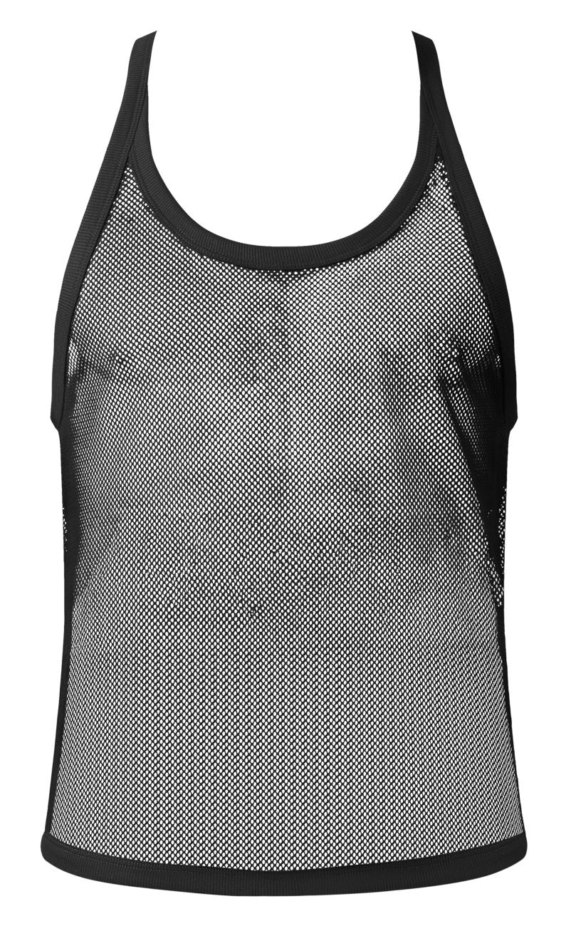 Male Power Men's Underwear 110-11C Fishnet 2 Tank Top Color Black