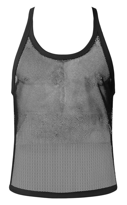 Male Power Men's Underwear 110-11C Fishnet 2 Tank Top Color Black