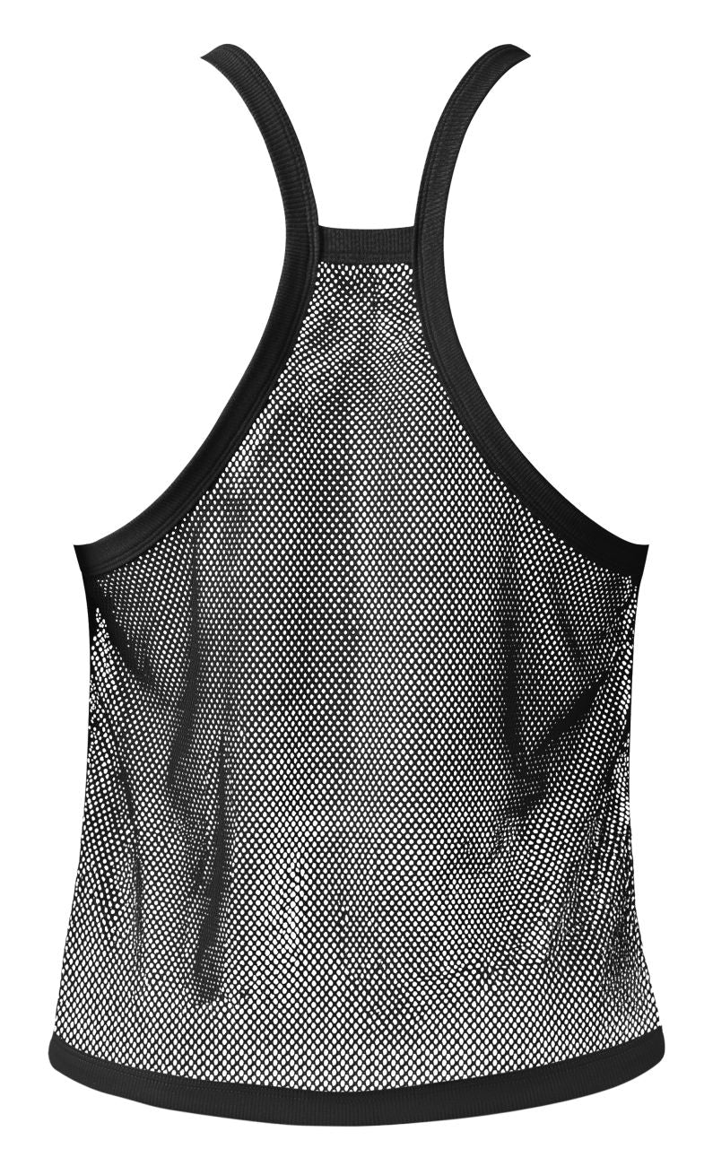 Male Power Men's Underwear 110-11C Fishnet 2 Tank Top Color Black