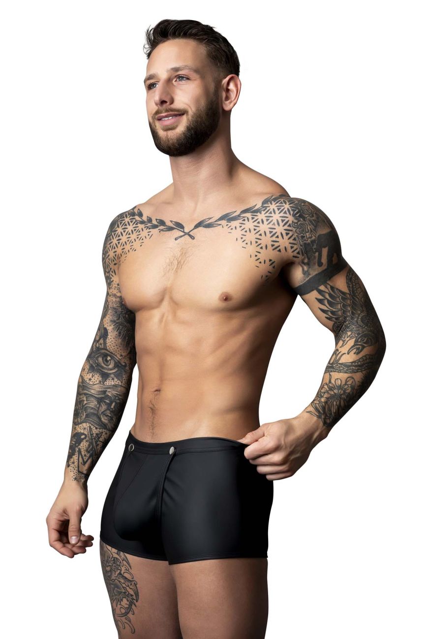 Male Power Men's Underwear 120-298 Oh Snap Snap Off Short Color Black