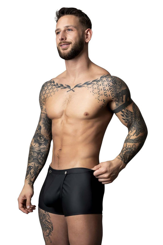 Male Power Men's Underwear 120-298 Oh Snap Snap Off Short Color Black