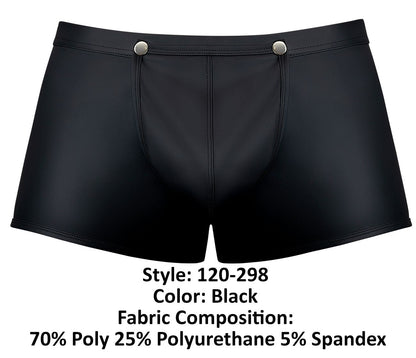 Male Power Men's Underwear 120-298 Oh Snap Snap Off Short Color Black