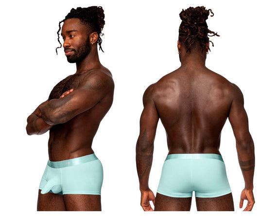 Male Power Men's Underwear 129-281 Easy Breezy Mini Short with Sleeve Color Aqua