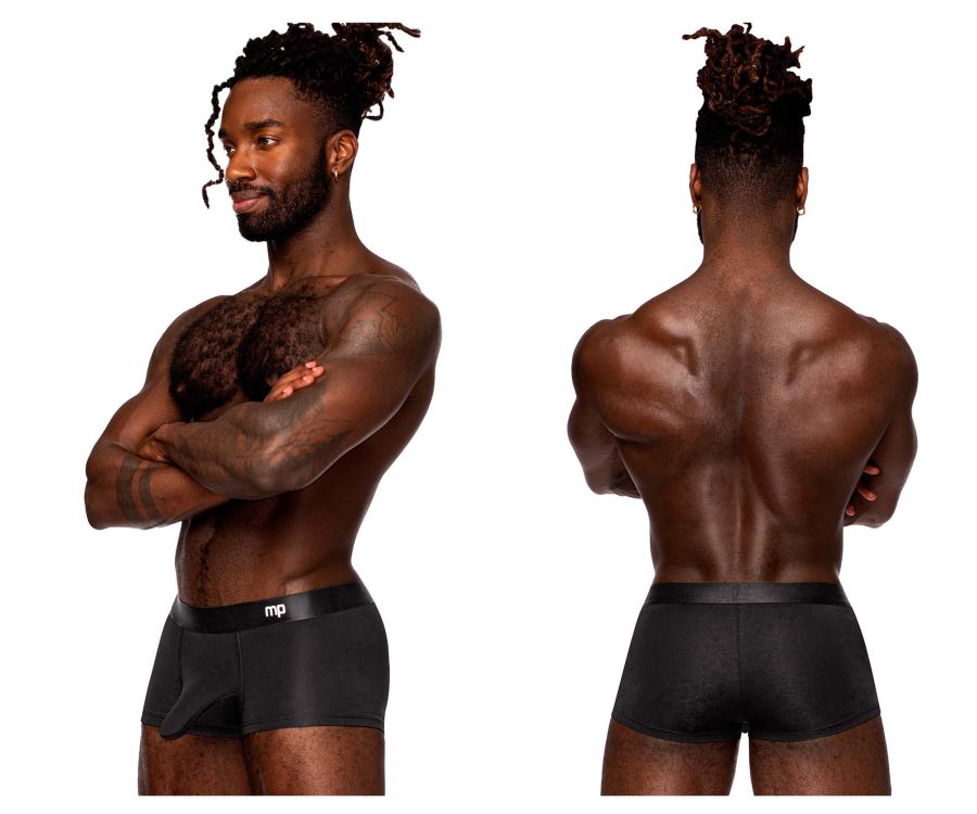 Male Power Men's Underwear 129-281 Easy Breezy Mini Short with Sleeve Color Black
