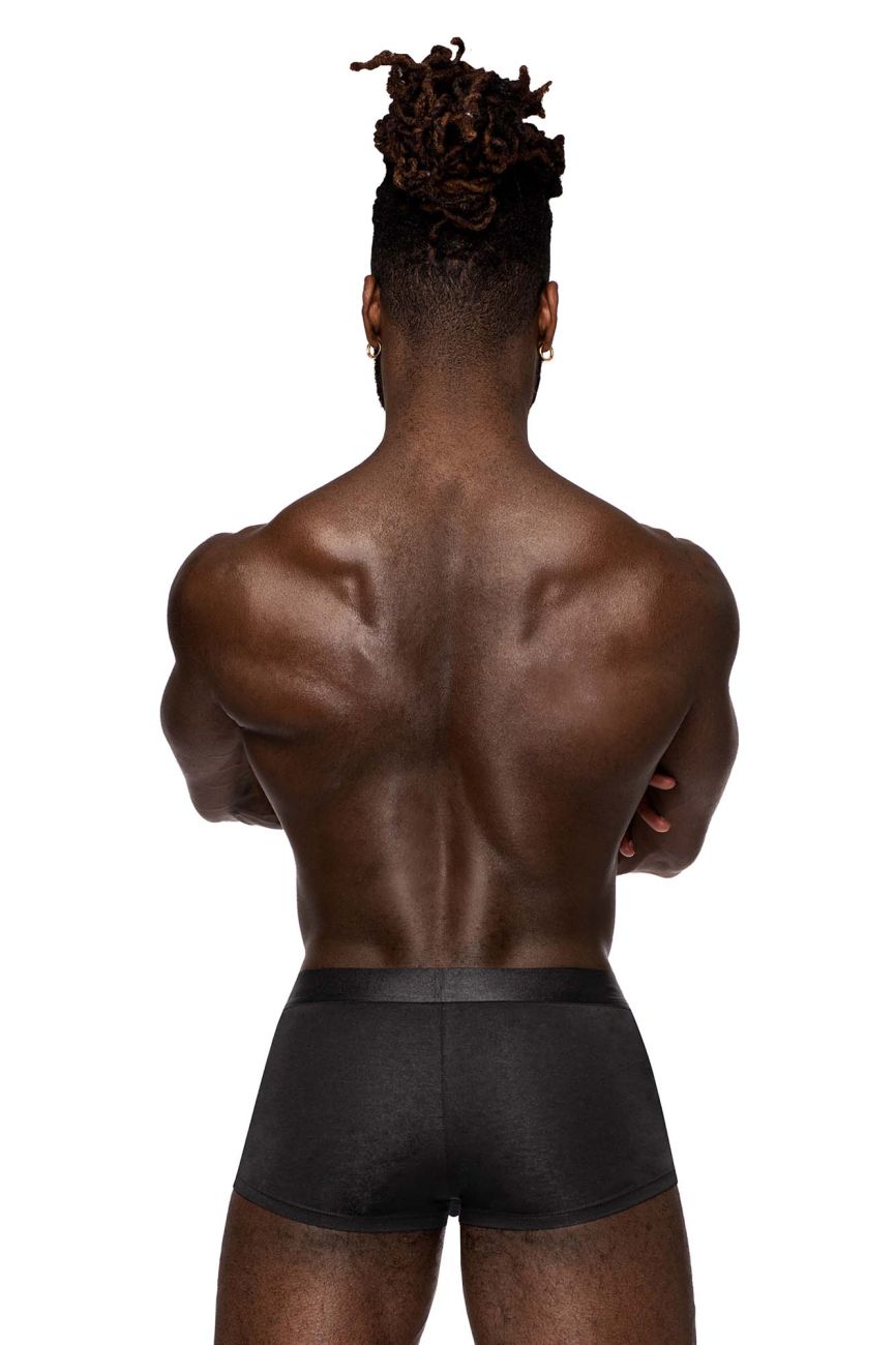 Male Power Men's Underwear 129-281 Easy Breezy Mini Short with Sleeve Color Black