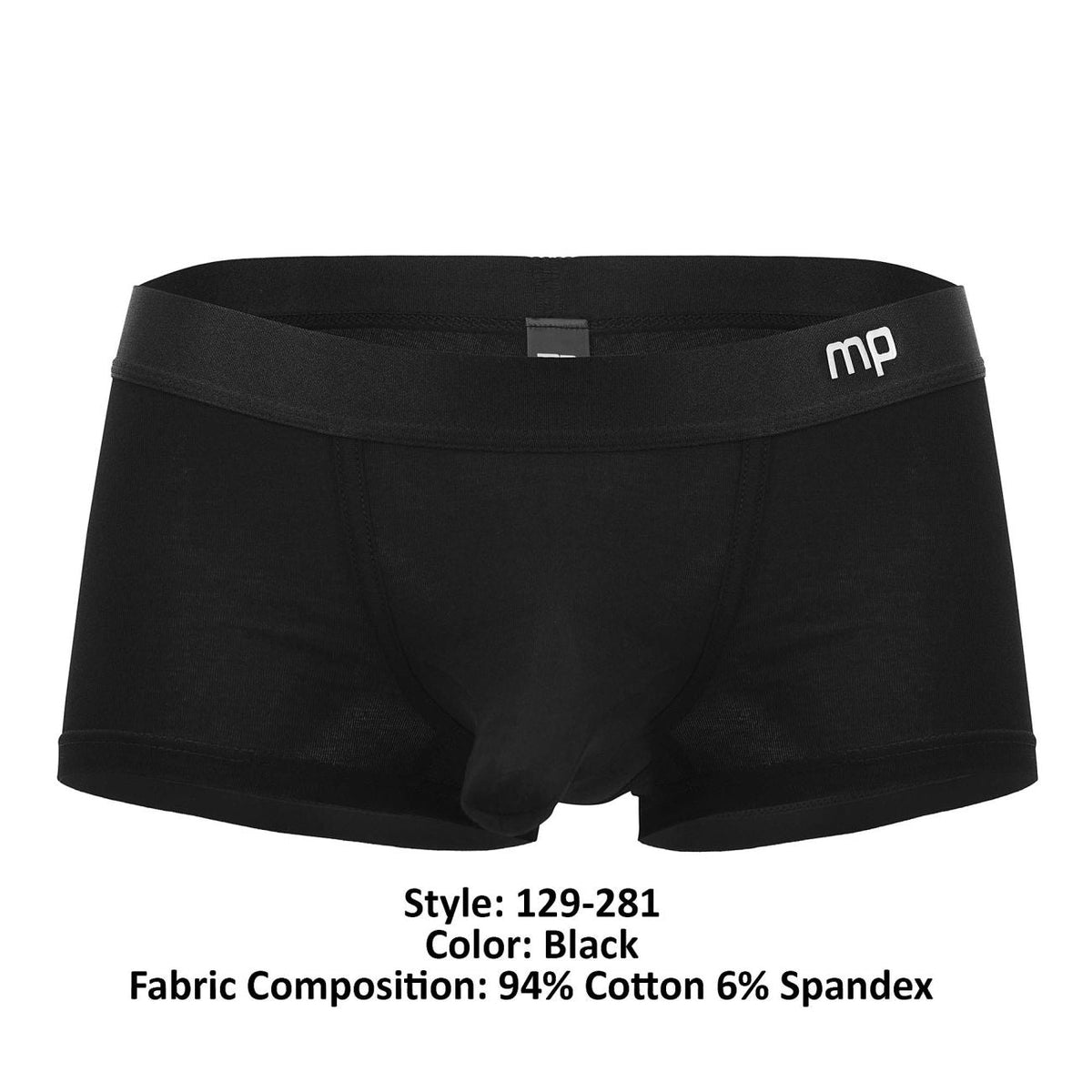 Male Power Easy Breezy Mini Short with Sleeve - Black