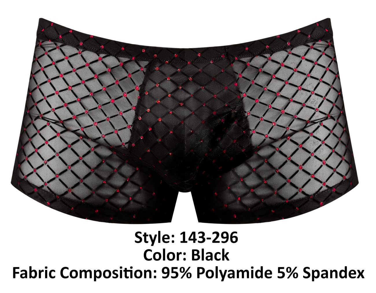 Male Power Men's Underwear 143-296 Widow Maker Mini Pouch Short Color Black