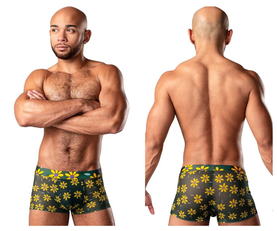 Male Power Men's Underwear 145-285 Petal Power Pouch Short Color Daisy Print