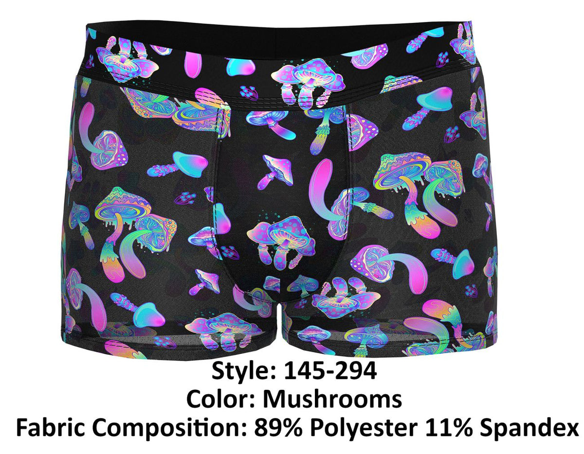 Male Power Hazy Dayz Pouch Short - Mushrooms