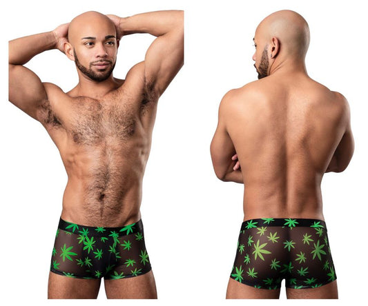 Male Power Men's Underwear 145-294 Hazy Dayz Pouch Short Color Pot Leaf