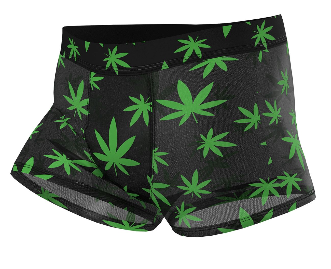 Male Power Men's Underwear 145-294 Hazy Dayz Pouch Short Color Pot Leaf