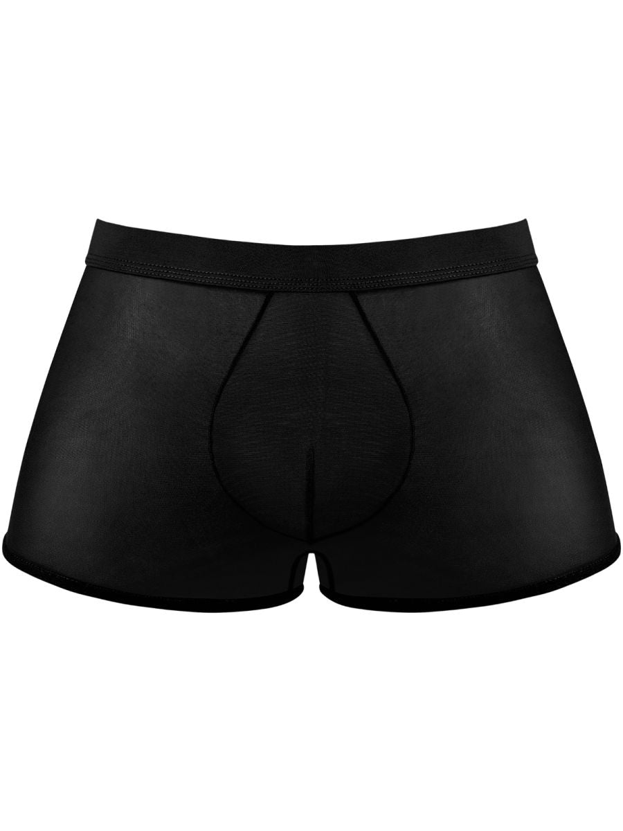 Male Power Men's Underwear 145-307 Mesh 2 Mini Short Trunks Color Black