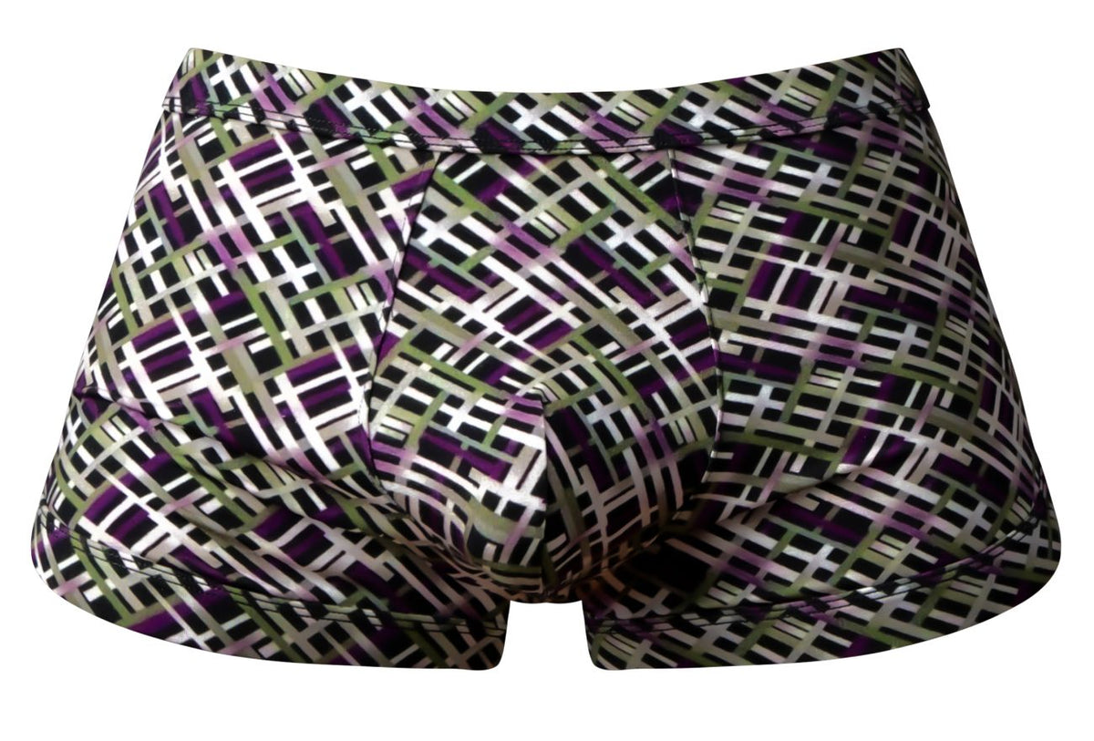 Male Power Gridlocked Strappy Back Short - Printed
