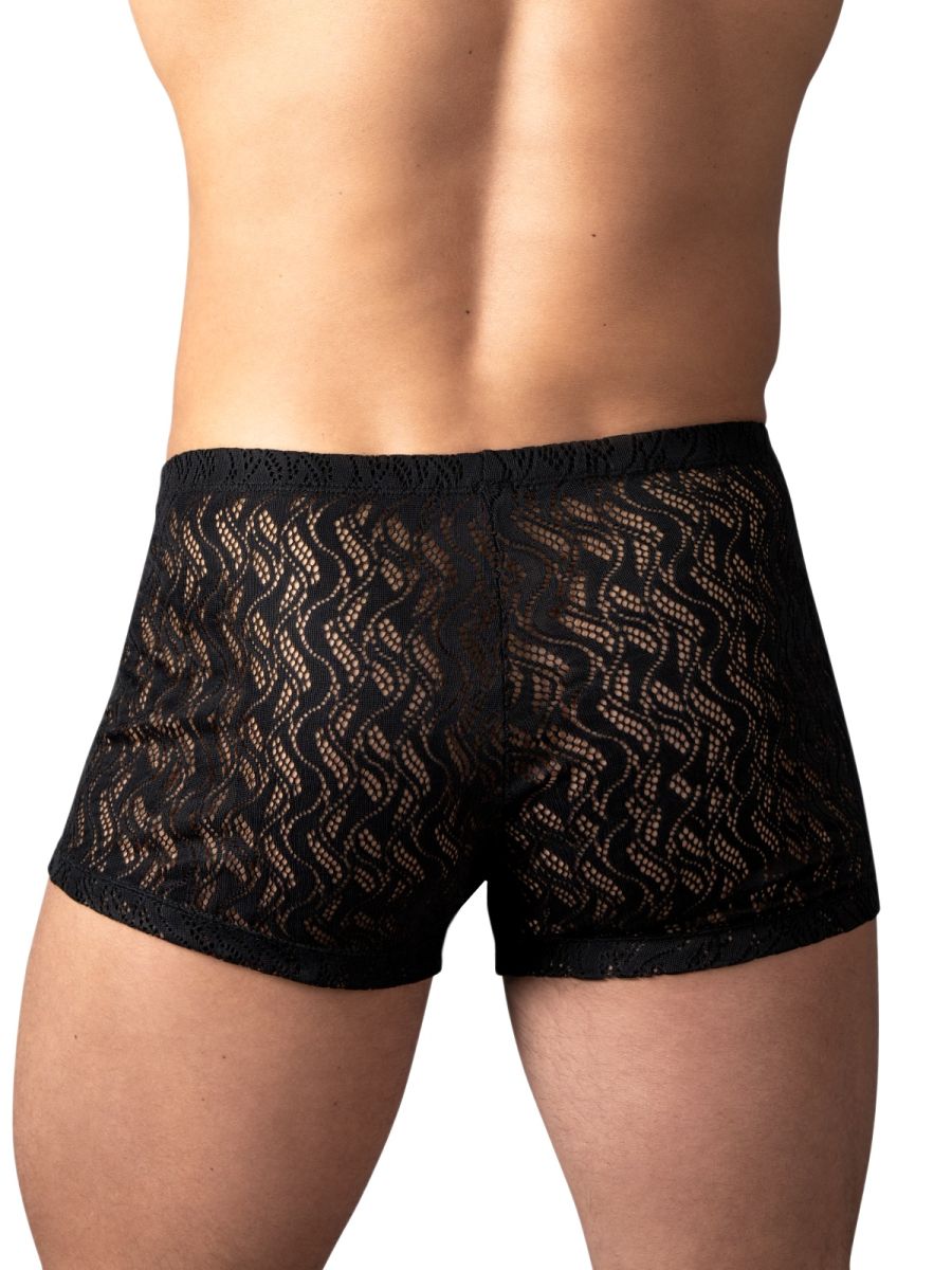 Male Power Men's Underwear 150-305 Ripple Pouch Short Trunks Color Black