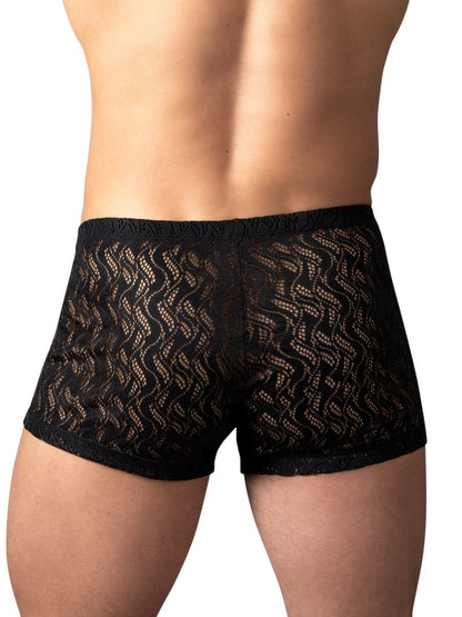 Male Power Men's Underwear 150-305 Ripple Pouch Short Trunks Color Black