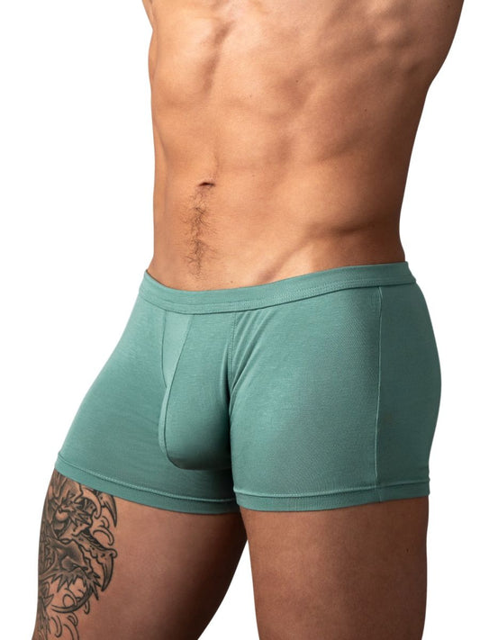 Male Power Men's Underwear 150-308 Eco Cozy Pouch Short Trunks Color Green