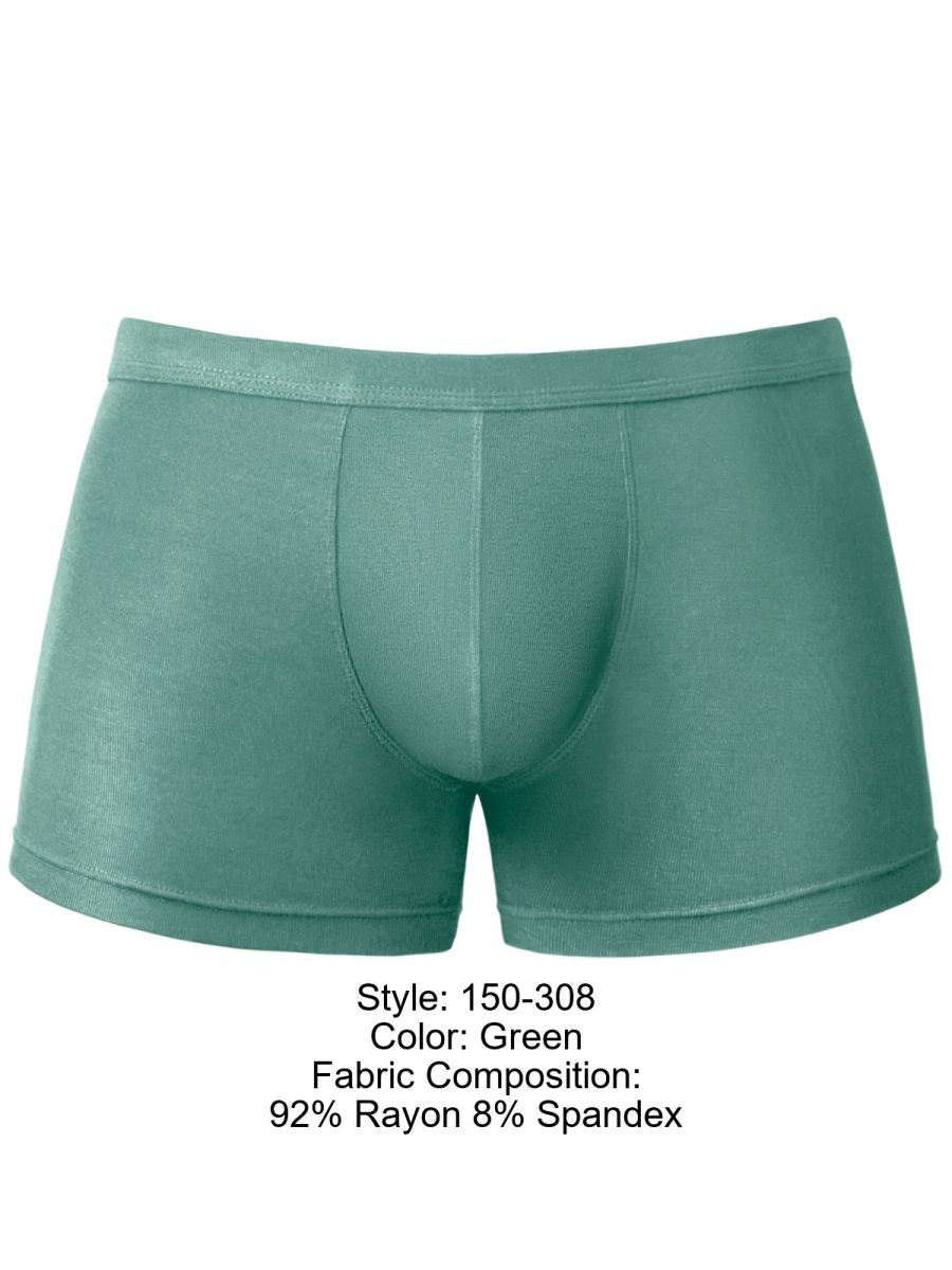 Male Power Men's Underwear 150-308 Eco Cozy Pouch Short Trunks Color Green