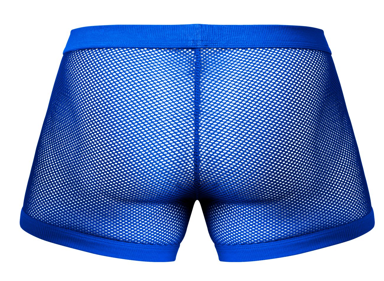 Male Power Men's Underwear 152-11C Fishnet 2 Pouch Short Color Royal