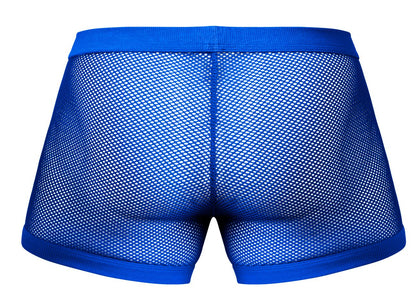 Male Power Men's Underwear 152-11C Fishnet 2 Pouch Short Color Royal