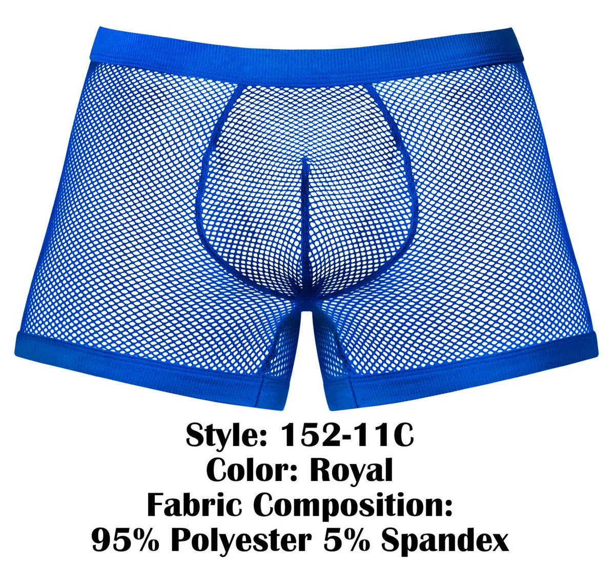 Male Power - Fishnet 2 Pouch Short - Royal