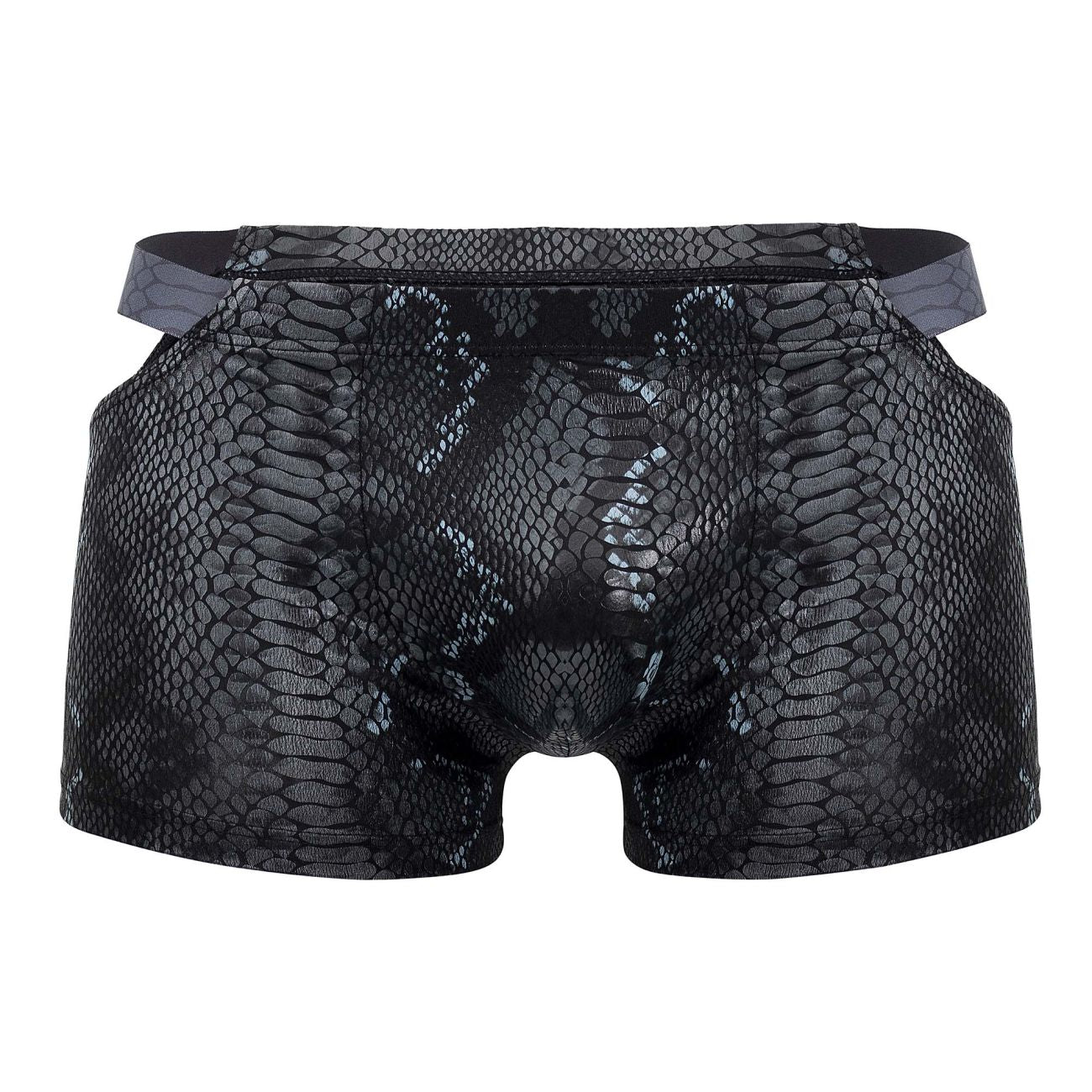 Male Power Men's Underwear 153-282 S-naked Pouch Short Color Black-Blue