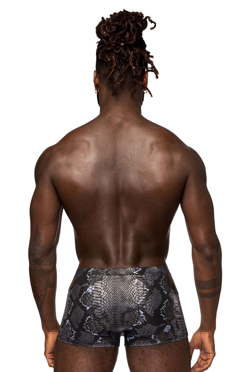 Male Power Men's Underwear 153-282 S-naked Pouch Short Color Black-Blue