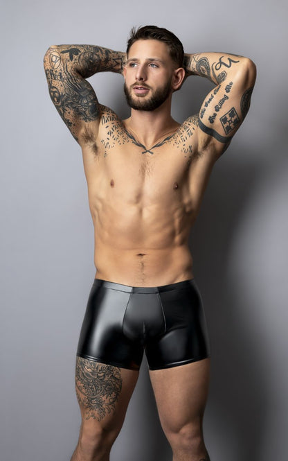Male Power Men's Underwear 153-301 Liquid Onyx 2.0 Pouch Short Color Black