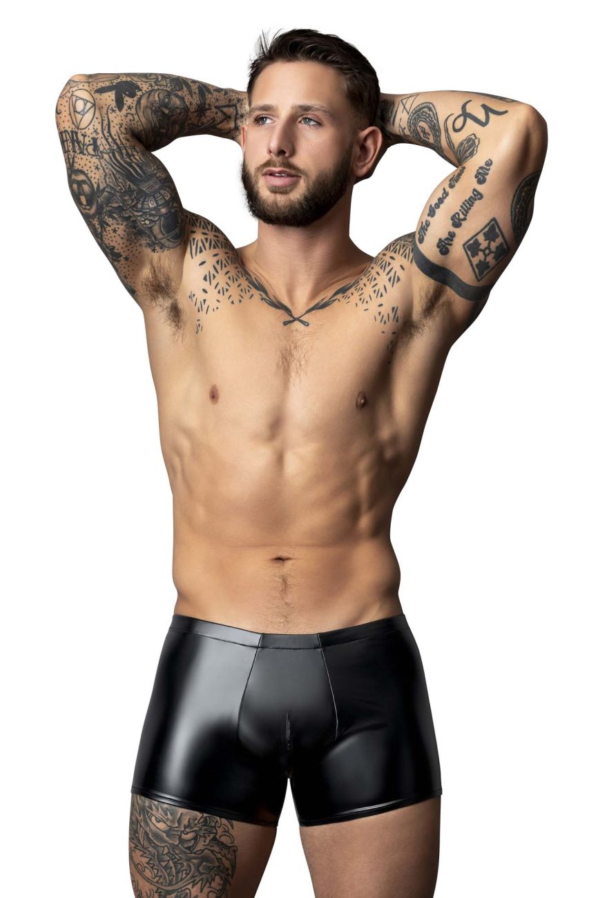 Male Power Men's Underwear 153-301 Liquid Onyx 2.0 Pouch Short Color Black