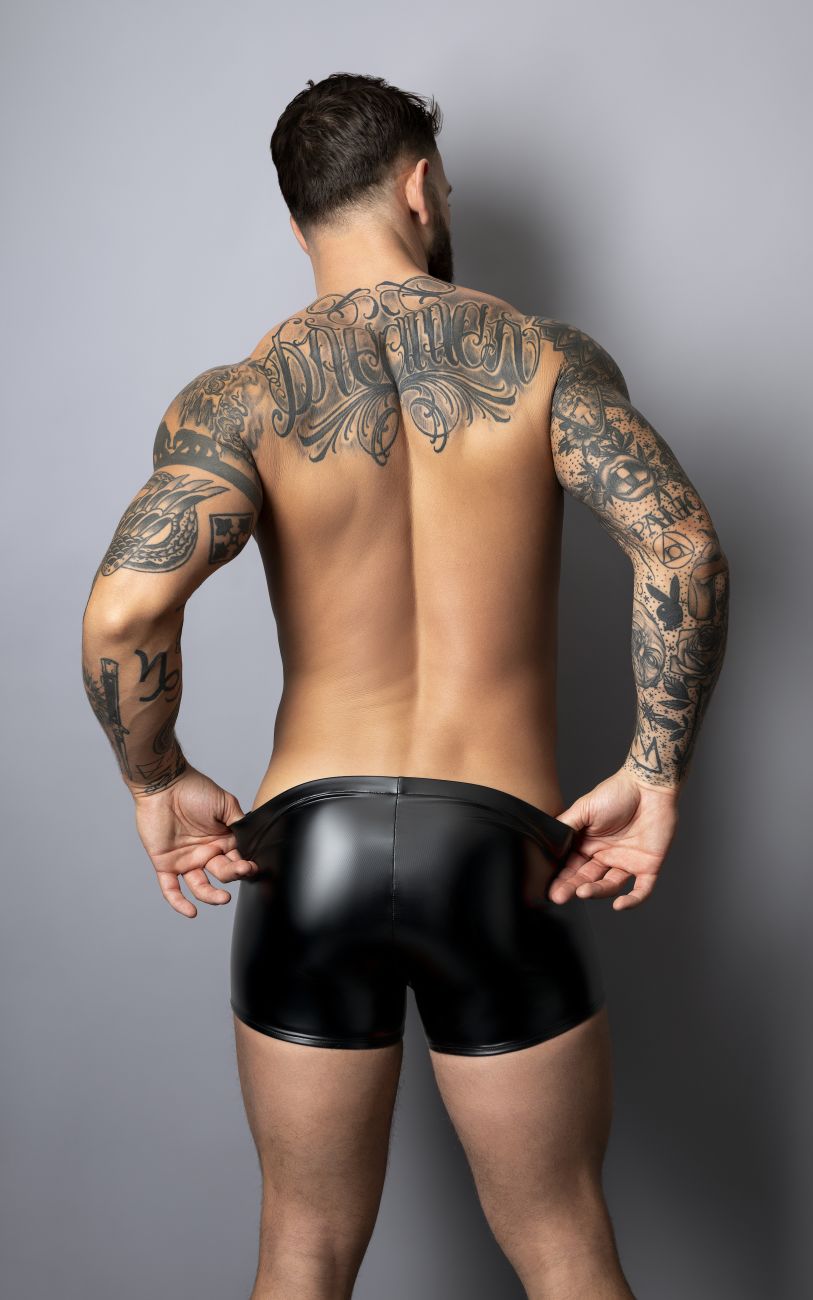 Male Power Men's Underwear 153-301 Liquid Onyx 2.0 Pouch Short Color Black