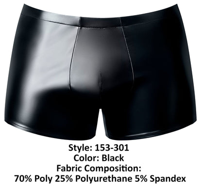 Male Power Men's Underwear 153-301 Liquid Onyx 2.0 Pouch Short Color Black