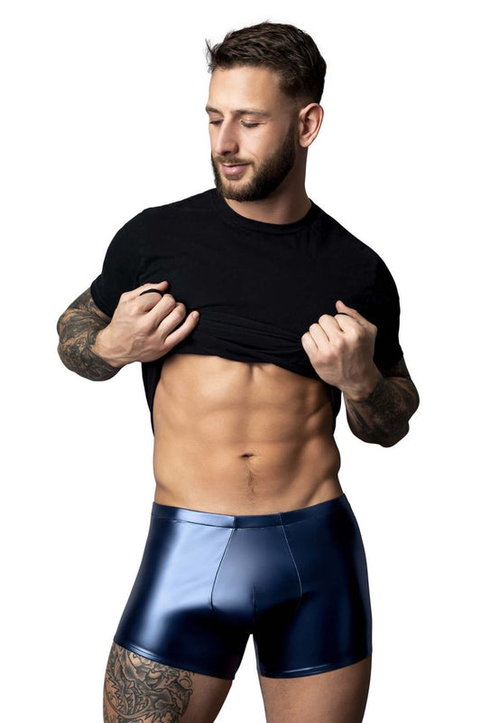 Male Power Men's Underwear 153-301 Liquid Onyx 2.0 Pouch Short Color Blue