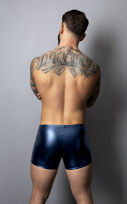 Male Power Men's Underwear 153-301 Liquid Onyx 2.0 Pouch Short Color Blue