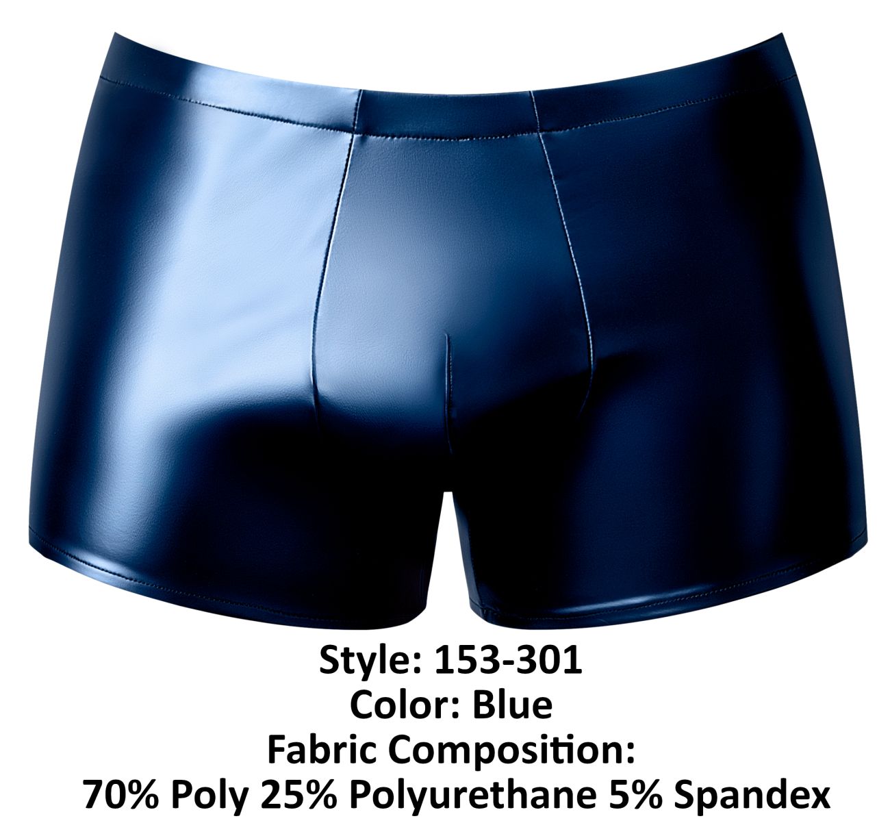 Male Power Men's Underwear 153-301 Liquid Onyx 2.0 Pouch Short Color Blue